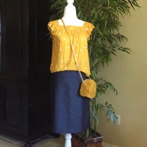 Size 6 Denim Type Material Skirt